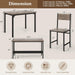 Dining Table Set for 4, Kitchen Table and 2 Chairs for 4 with Bench, 4 Piece Dining Table Set for Small Space, Apartment
