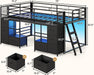 Black PremiumMetalConstruction Twin Over Twin Bunk Bed