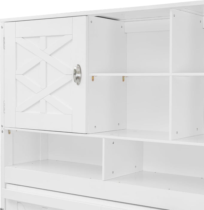 Queen Murphy Wall Bed With HydraulicLiftStorageCabinet
