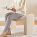 Large Footstool Ottoman, Multi-Functional Modern Foot Stool, Sofa Footrest Extra Seating for Living Room, Entryway, Hallways and Bedrooms, Large, Camel