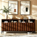 70" Buffet Cabinet with Storage, Walnut Sideboard Credenza