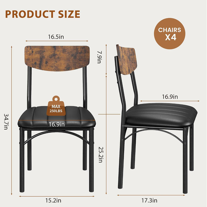 Dining Chairs Set of 4, Dining Room Chairs, Kitchen Chairs
