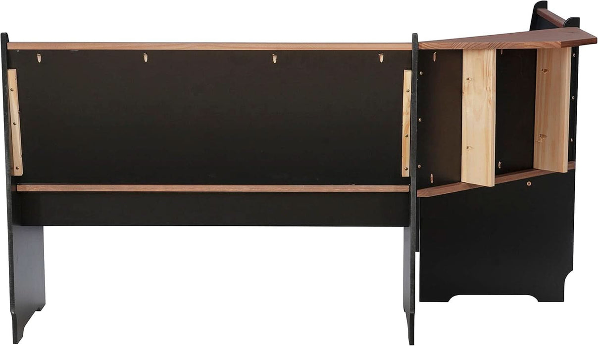 Black and Pecan Breakfast Dining Set Ardmore Nook