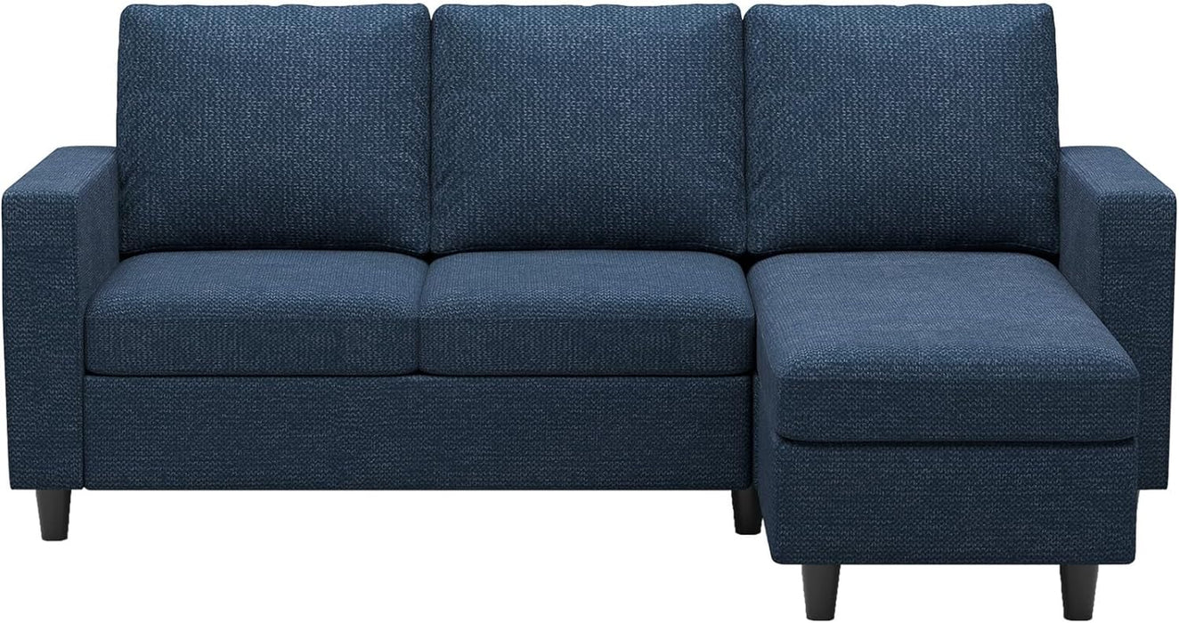 Navy Blue Convertible Sectional Sofa