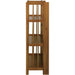 3-Shelf Stackable 27.5" Wide-Chestnut Fold Bookcase