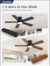 42 Inch Ceiling Fans with Lights and Remote,Outdoor Indoor Modern Flush Mount Ceiling Fan with 3CCT 6-Speed Quiet DC Motor,Black Small Low Profile Ceiling Fan for Bedroom Living Room Office