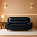 Leather Couches for Living Room, Living Room Couch Set, Sofa for Bedroom, Apartment, Living Room Furniture Sets (B-Leather Black, Sofa+Loveseat)