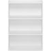 Pasir 3-Tier Open Shelf Bookcase, Plain White