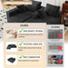 NinetySixInch Configurable Modular Sectional Sofa Memory Foam
