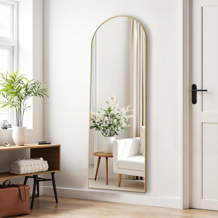 16"X59" Arched Mirror Full Length, Upgraded Body Wall Mirrors