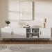 TV Consoles for Living Room, TV Stand with Storage, Entertainment Center for up to TV 71",Modern Television Stands,Tv Cabinet, TV Table for 50/60/70/80 Inch TV for Living Room, Bedroom, White