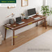 Mid-Century Long Desk Table - 63" Simple Modern Extra Long 2-Person Wood Computer Workstation for Home Office Work in Walnut, 63" W X 20" D