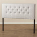 Windsor Tufted King Panel Headboard in Grayish Beige