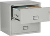 Lateral Fireproof File Cabinet 31" Wide 2-Drawer, Gray