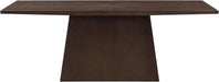 Coadz 82 Inch Wooden Dining Table, Modern Rectangular Kitchen Dinner Table for 6-8 People, Pedestal Wooden Dining Furniture for Kitchen Office Conference Room, Espresso Brown