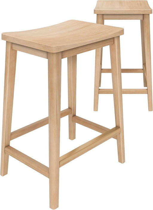 Smythe Bar Stool, Counter Height, Set of 2, Blonde | Minimalist Design, Low-Voc Finishes, Easy Assembly, Smart Style