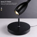 O’Bright Ray – Adjustable LED Beam Floor Lamp, Dimmable and Zoomable Spotlight, Flexible Gooseneck, Reading/Crafting Standing Lamp, Work Table Light, Matte Black