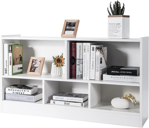 White 44 Inches Multifunctional Engineered Cube Bookcase
