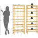 6-Tier Bamboo Bookshelves and Bookcases, Adjustable 63.4”Tall Shallow Book Shelf Organizer Rack, Freestanding Storage Shelving Unit for Living Room, Kitchen, Bathroom, Office, Natural