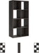 Piperton 8 Cube Storage Organizer or Bookcase, Charcoal