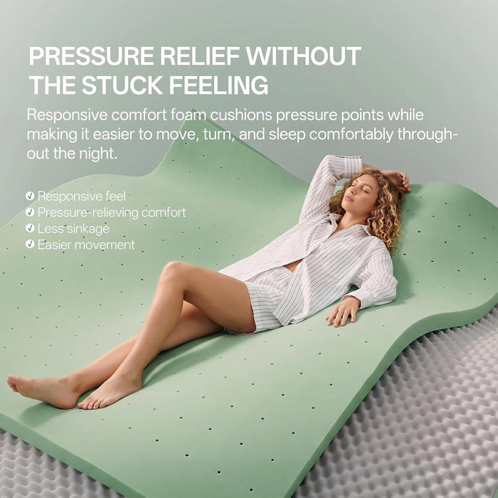 Queen Size Mattress 12 Inches Medium Firm Hybrid, Undisturbed Sleep