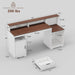 65" Home Office Desk with Drawers and Storage, Large Computer Desk