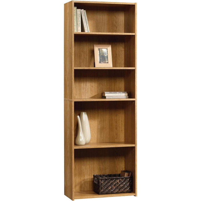 Beginnings 3-Shelf Bookcase, Bookshelf with Adjustable Storage Shelves, 24.57" L X 11.5" W X 71.181" H, Highland Oak