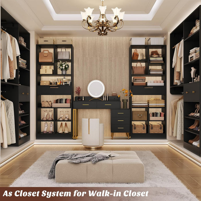 73.6" Tall Narrow Bookshelf with Drawer for Display, 19.7" Wide