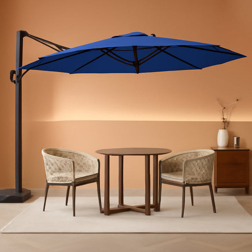 10FT Patio Umbrella Outdoor Large Cantilever Umbrella Market Sun Shade Windproof Offset Umbrella with 360-Degree Rotation for Garden Deck Pool Patio