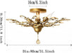 Crystal Chandelier 31in Diameter Brushed Gold Finish