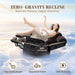 Zero Gravity Power Recliner Sofa Couch – Electric Reclining Sofa with Drop down Table & Wireless Charging, 3 Seater Dual Reclining Couch with Adjustable Headrests for Living Room (Velvet, Grey)