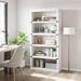 5 Tier Farmhouse Bookcase, 67.4 in Tall Book Shelf with Storage
