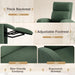 Massage Recliner Chair for Living Room Adjustable Reclining Chair Home Theater Seating Modern Winback Single Sofa for Adults with Footrest (Corduroy, Green)