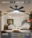 Smart Reversible Dc Motor Led Ceiling Fan