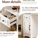 Corner Vanity Desk with Mirror and Lights,Makeup Vanities with Power Outlet and 6 Drawers, 3 Light Settings, Dimmable for Women Girls, Bedroom, White