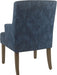 Home Decor | Upholstered Anywhere Dining Chair | Accent Chairs for Living Room & Bedroom | Decorative Home Furniture (Blue Demask)