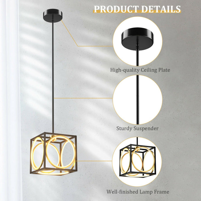 Modern LED Pendant Light with 42 Inches Adjustable Suspender