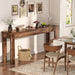 Console Table, 47" Farmhouse Wood Entryway Table, Sofa Tables Narrow Long behind Couch, Entry Table for Entrance, Hallway, Living Room, Cracked Oak