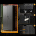 SeventyThreeInch Black Metal Rolling Cabinet Lockable