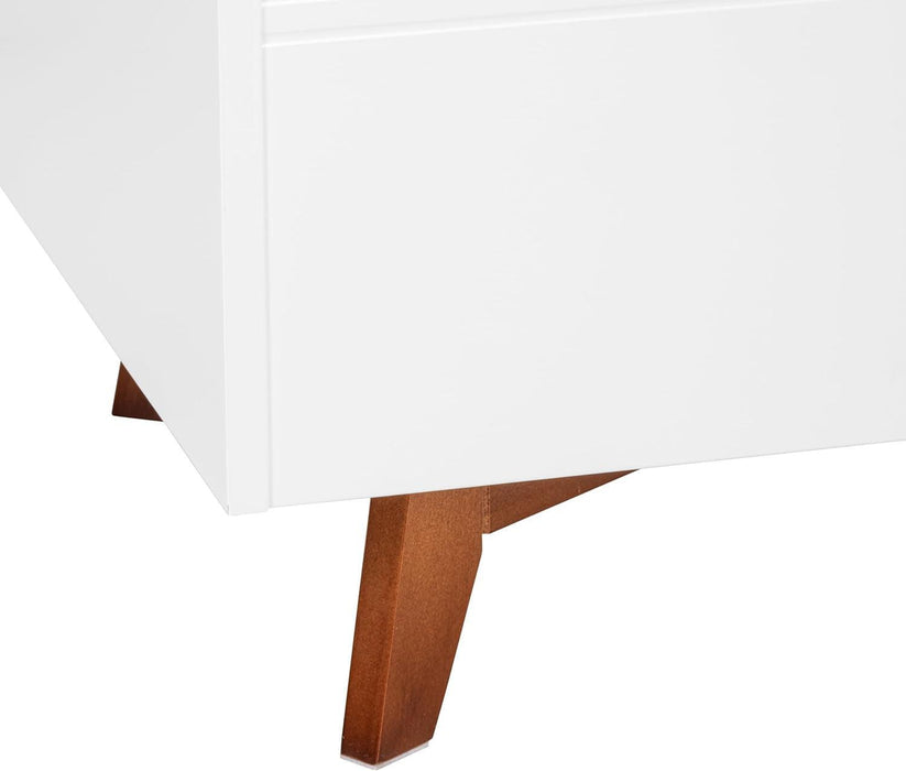 White SolidWood Toy Chest With BookStorageSolution