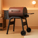 Wood Pellet Grill Smoker for Outdoor Cooking, 456 SQ. in Cook Area Electric Pellet Grill with Auto Feed & PID Temperature Control 180-425°F, 6-In-1 BBQ Grill & Rain Cover for Backyard