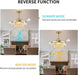 UltraQuiet 42 Inch Fandelier Ceiling Fan RemoteLED