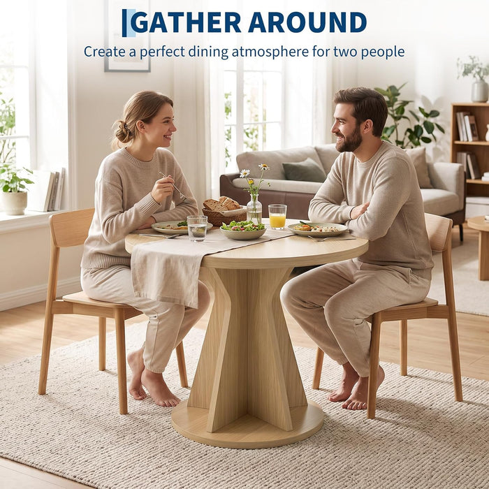 31'' round Dining Table for 4 People, Kitchen Table for Dining Room