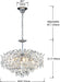 Modern K9 Crystal Chandelier Chrome Finish DiningRoom