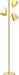 Tree Floor Lamp with 3 Light Bulbs, Standing Tall Pole Lamps for Living Room Bedroom Office, Reading Stand up Lamps with 3 Adjustable Arms, Brushed Gold