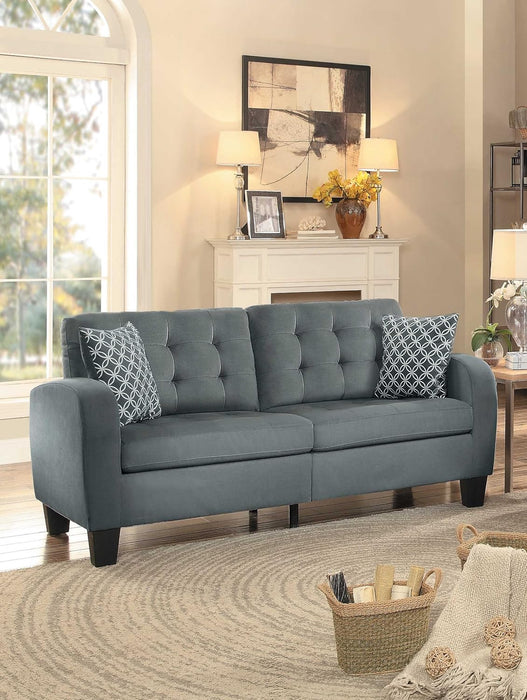 Modern Gray Fabric Sofa - Sinclair