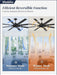 72 Inch Ceiling Fan No Light, Black Ceiling Fan with Remote, 6-Speeds, Quiet Reversible DC Motor, Industrial Ceiling Fans without Lights for Living Room, Garage, Patio, Indoor/Outdoor Use