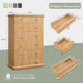 Modern 7 Drawers Dresser for Bedroom, 48" Tall Dressers，Natural Oak