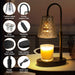 Candle Warming Lamp with Timer : Adjustable Light Level Adjustable Height Flameless and Smokeless Safety Candle Lamps - Jar Candles Home Decoration