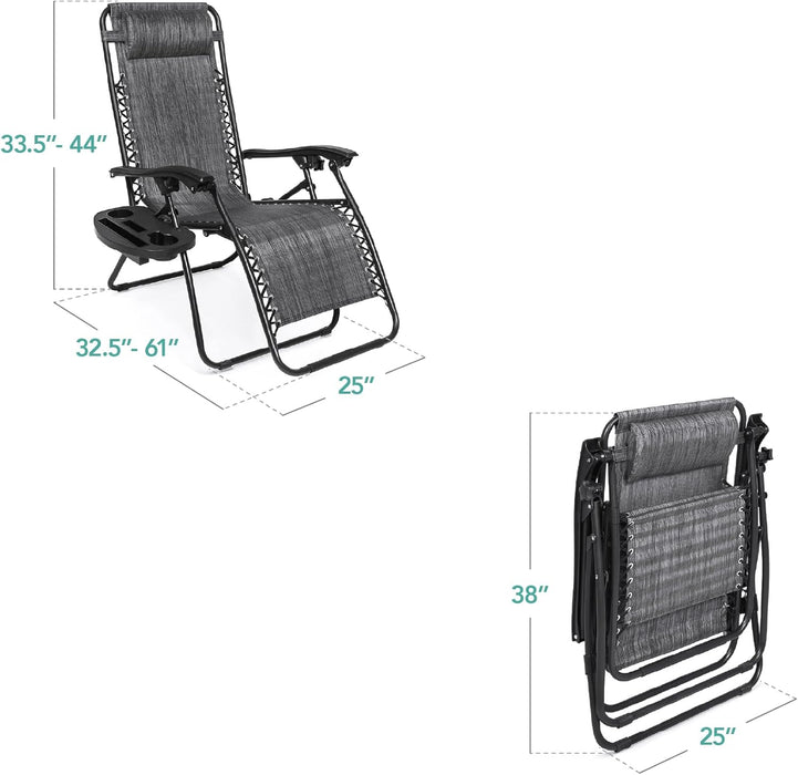 Zero Gravity Chair Recliner, Gray